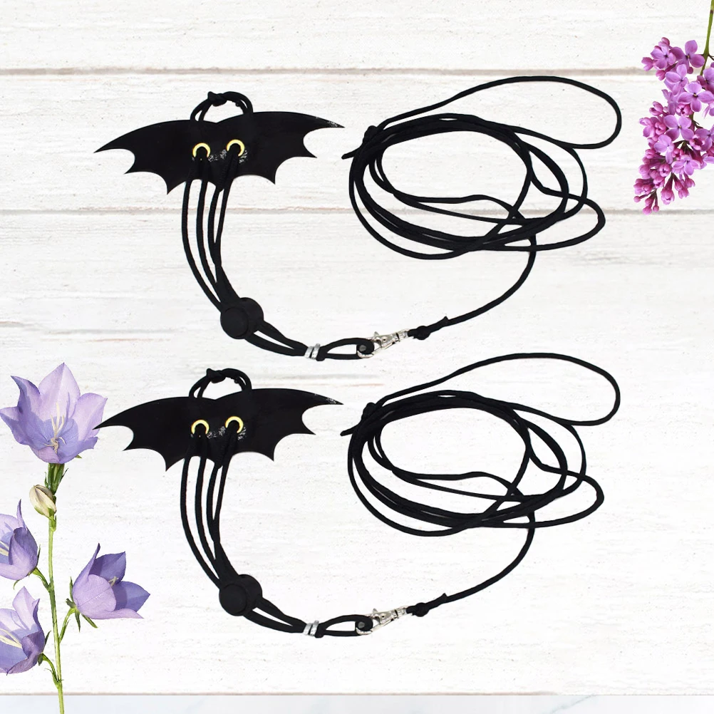 

2 Pcs Outdoor Strap Traction Rope Hamster Harness Rodent Squirrel Pet Hauling Cable