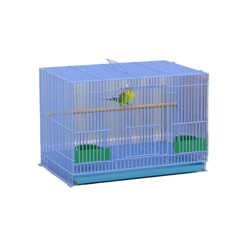 

Medium Small Birdcage and Accessories for Parakeets, Lovebirds, Parrotlets, Finches, Canaries with Detachable Rolling Stand