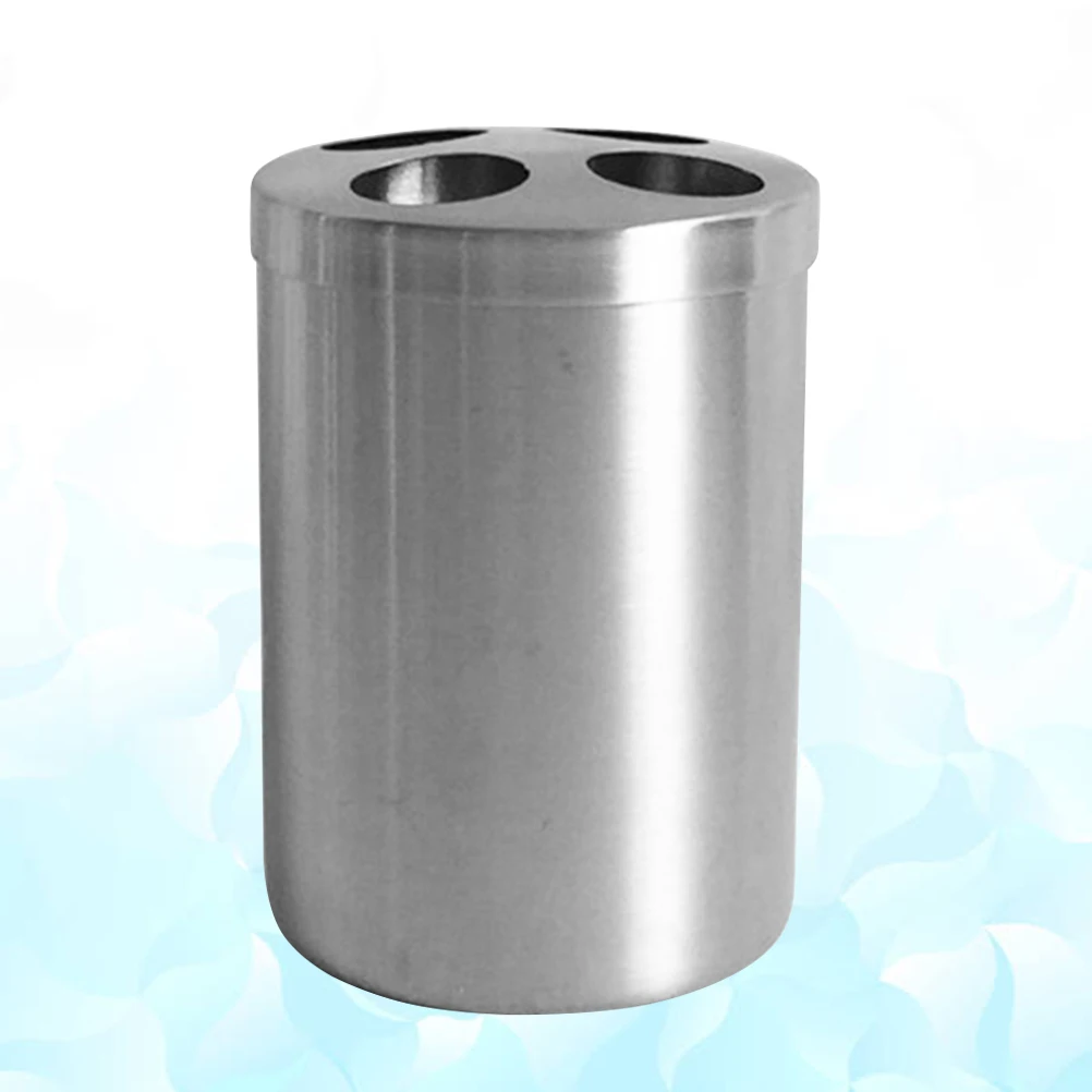 

Toothpaste Toothbrush Holder Stainless Steel Rack Bathroom Silver Thickened Material Long Term Use Storage Solution