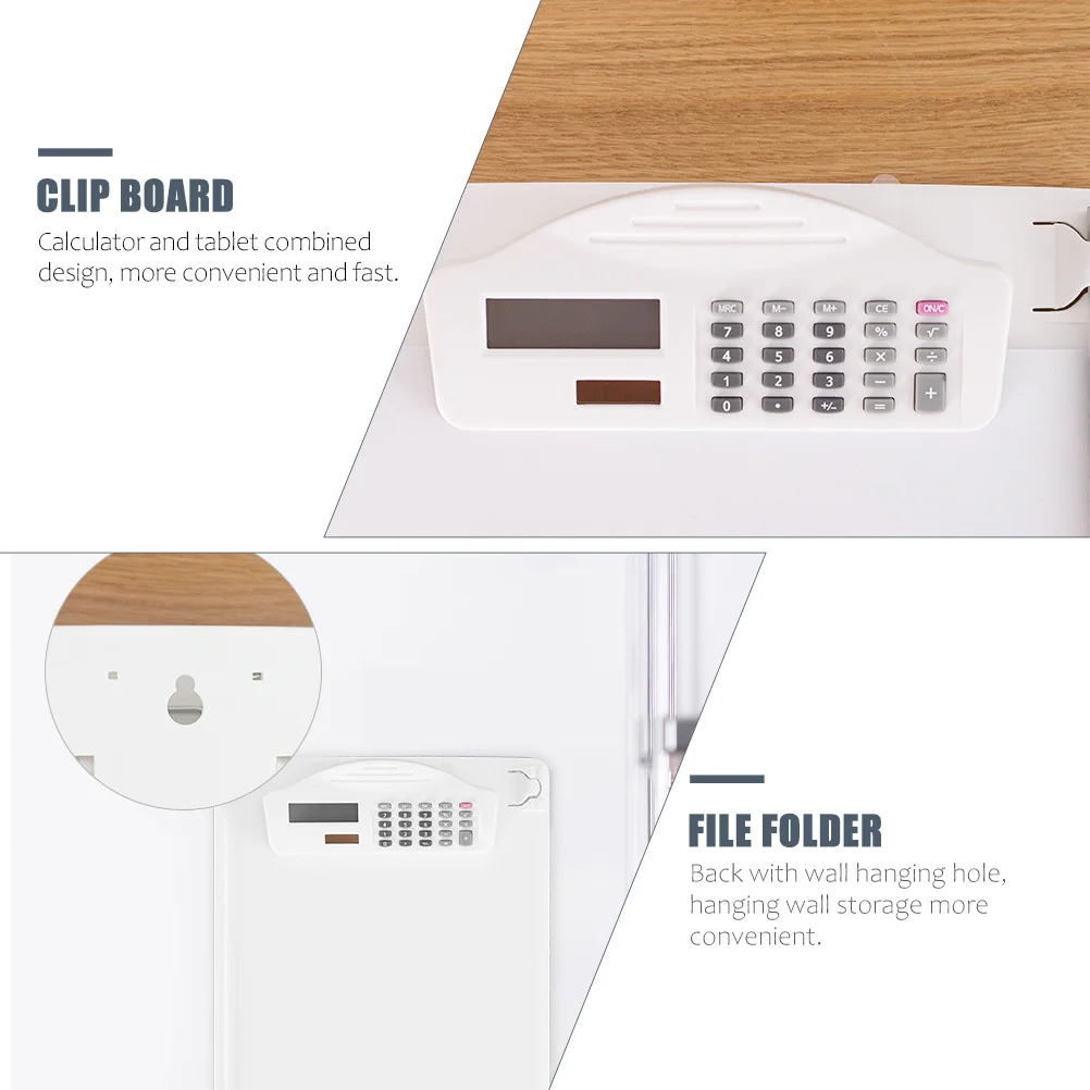 

A4 Clipboard Plastic Paper Holder Writing Folder Sturdy Clip Large Capacity Document Folder Office Stationary Board