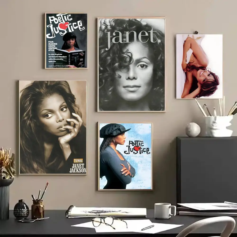 

Singer J-Janet JacksonS Painting Calligraphy Living Room Bedroom Canvas Wall Art Print Mural Home Decor Gift Unframed Decoration