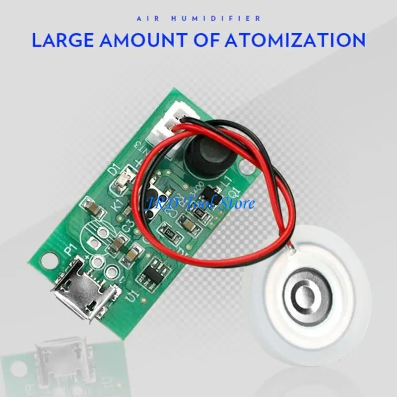 A2UD 20MM 1.5-3W Ultrasonic Mist Maker Atomizer Transducer Atomizer Film Plate Accessories Humidifier Rubber Gasket