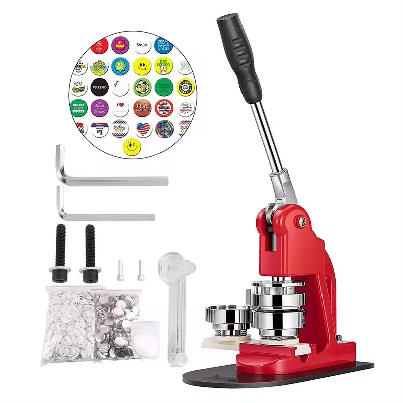 Top Quality Buttons Round Manual Electric Badge Making Machine With Diy 25Mm 32Mm 44Mm 58Mm Mold