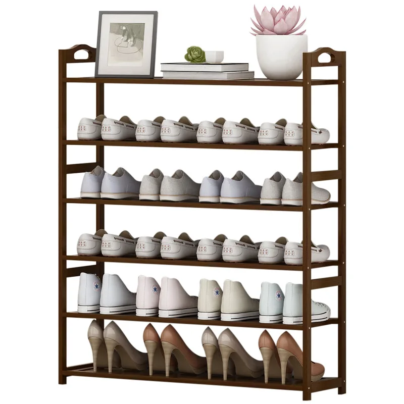 Simple Shoe Rack At The Door, Shoe Cabinet, Shoe Rack, Household Floor-standing Bedroom, Bamboo Slippers Rack