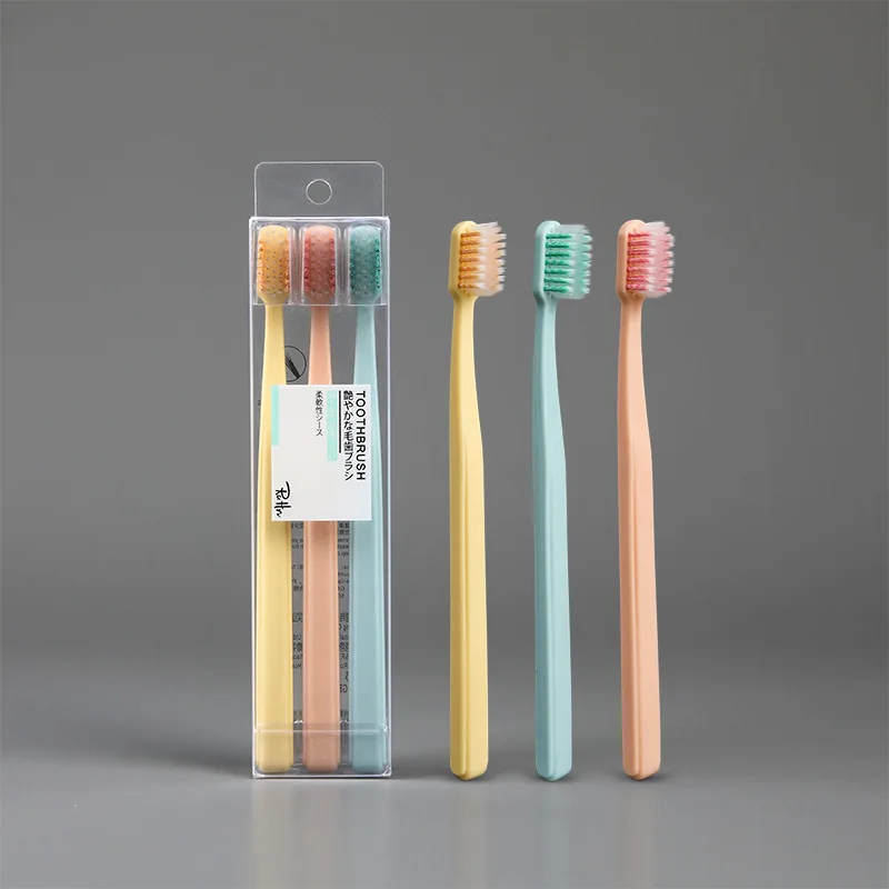 

New Spiral Bristle Adult Toothbrush Household Set Frosting Anti Slip Handle Protective Sheath Soft Bristles Cleaning Toothbrush