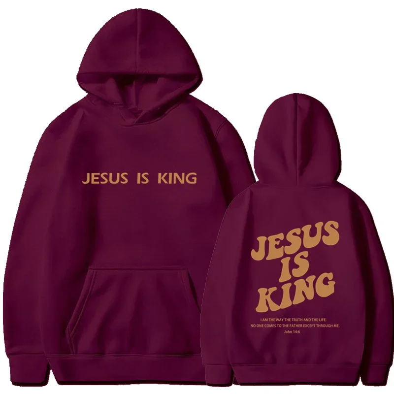 Jesus IS King Hoodie Sweatshirt Men\'s And Women\'s Harajuku Pullover Street Clothing High Quality Hot Selling Top 2024