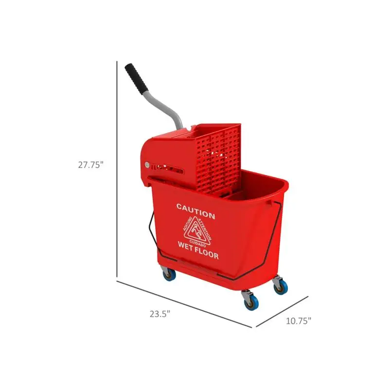 دلو تنظيف بعجلات - محمول ومريح لسهولة النقل