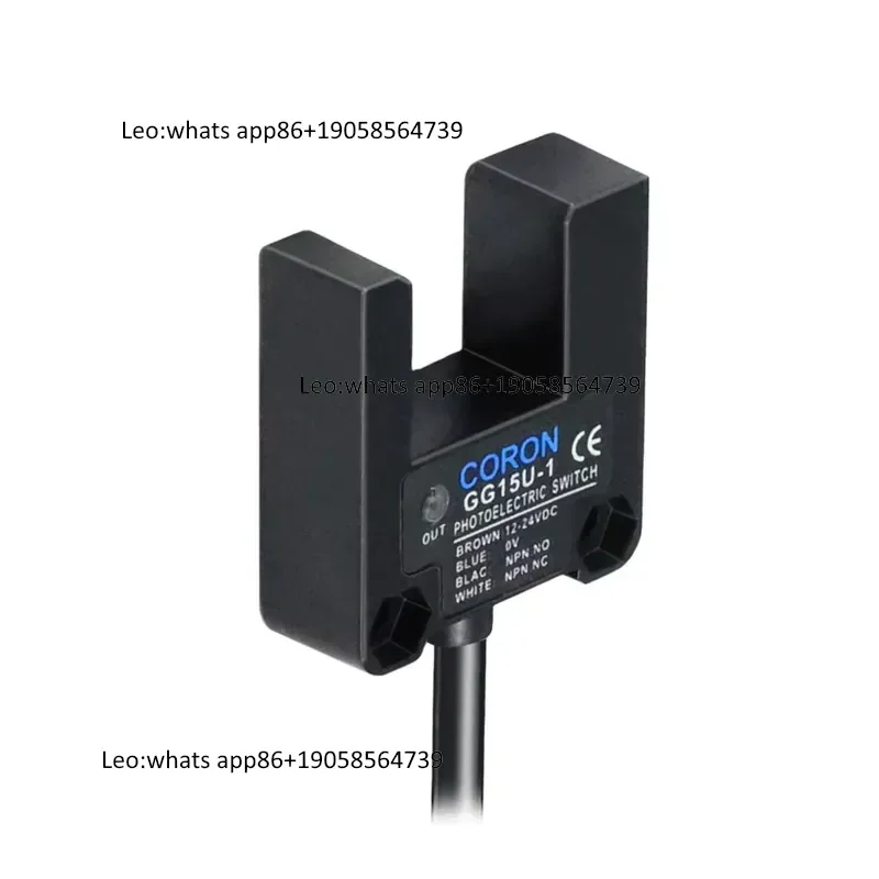 GG15U-1-P Micro Slot Through-Beam Photoelectric Sensor PNP LED Distance Detection Cable Lead-Out Precision