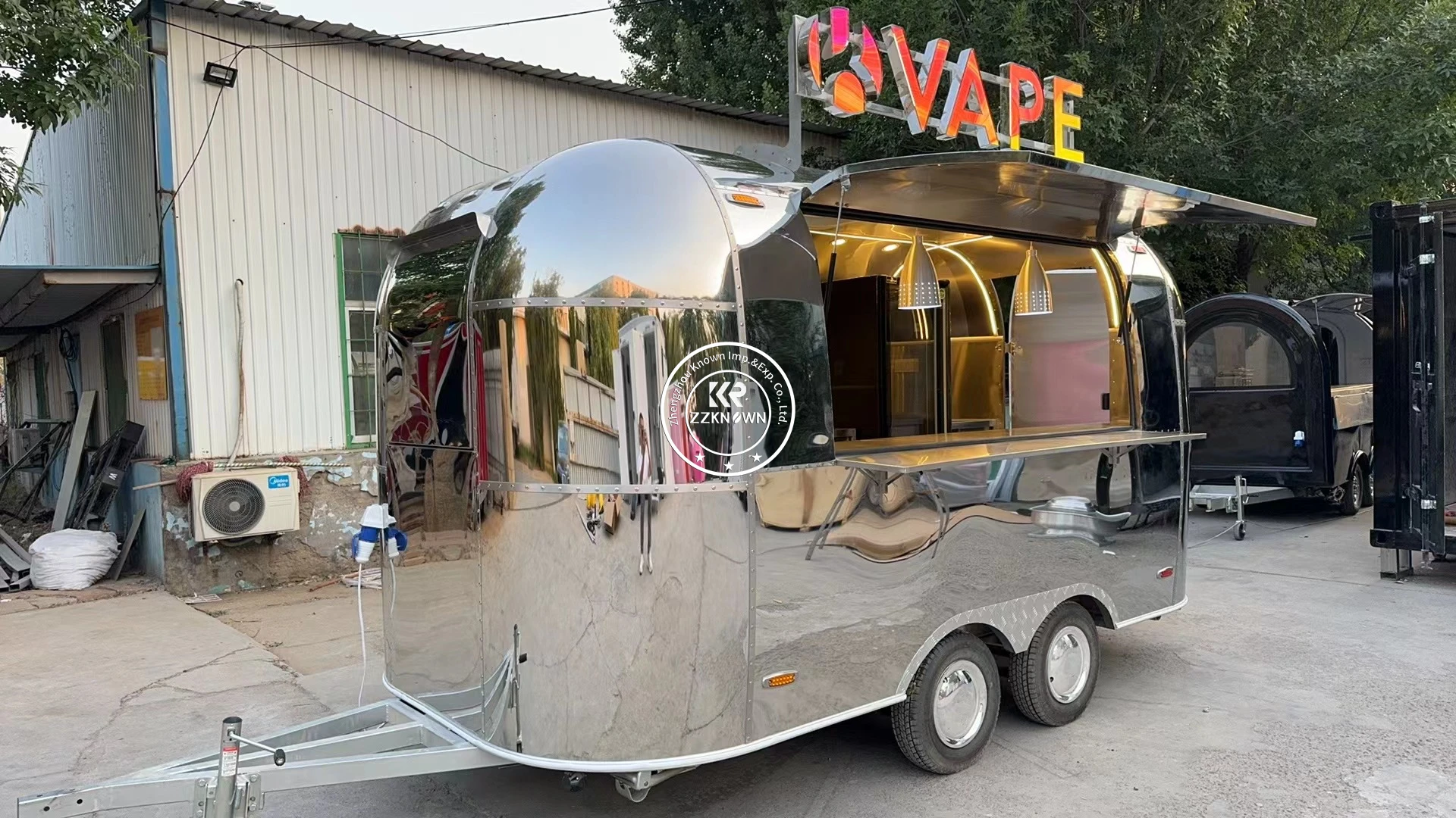 

Mobile Air Stream Food Trailer Pizza Ice Cream Trucks With Full Kitchen Coffee Shop Cart for Sale