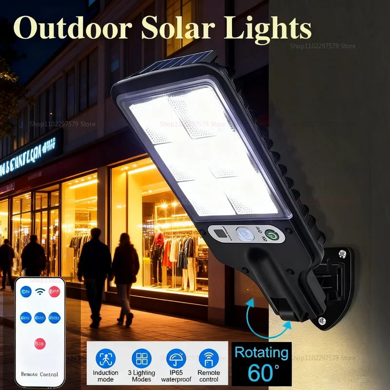 【セール中】新しいプレミアム屋外防水LEDライト、モーションセンサー、リモコン、誘導機能付き、庭、テラス、ガレージのセキュリティ照明
