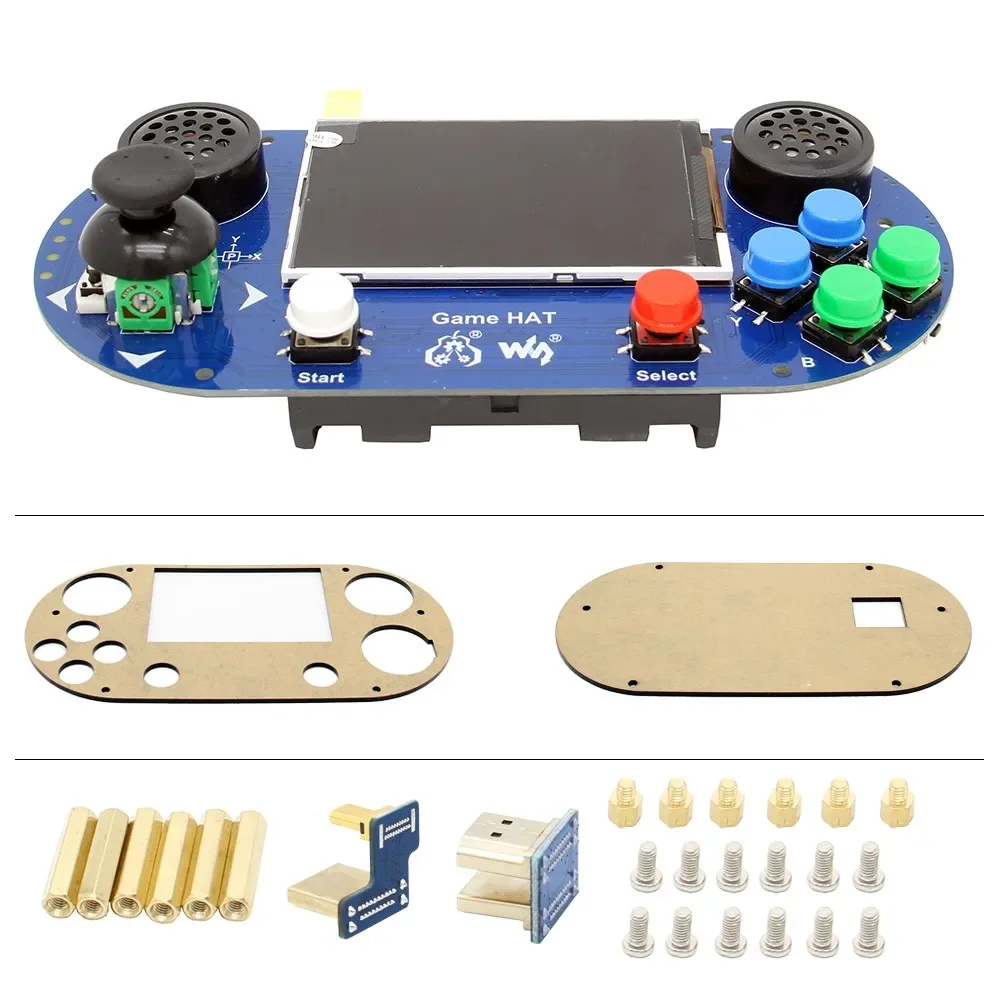 Raspberry Pi 4 / 3 B+Plus / 3B / Zero W RetroPie Game HAT Console Gamepad مع شاشة IPS 480 × 320 3.5 بوصة