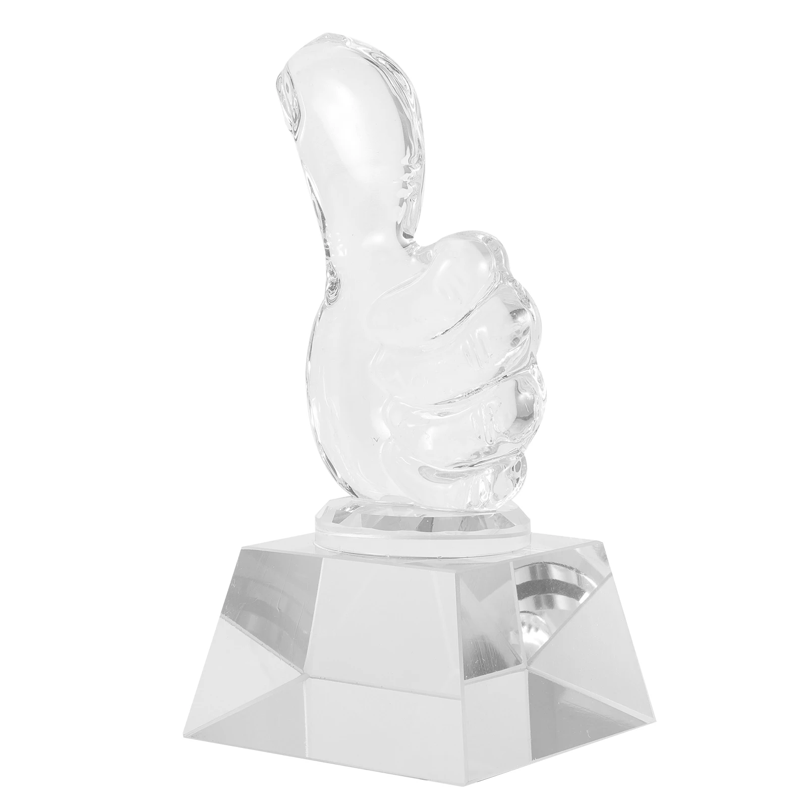 

Trophy Trophies Football Championship Large Cup Children Decor Model Shaped Award Engraved White Crystal Office