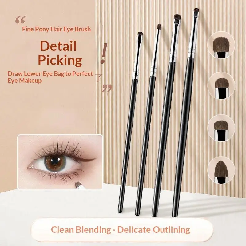 Precision Eye Detail Brush Set 4/6Pcs Soft Bristles Perfect Eyeshadow Makeup Artist Tool for Professional Beauty