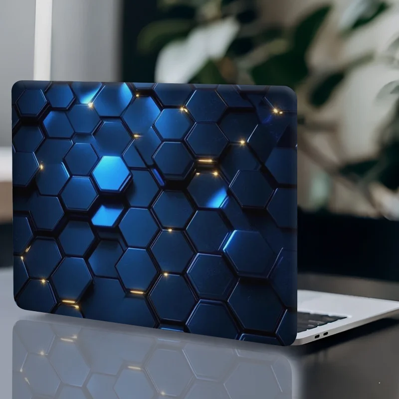 

3Pc, 1pc spare, don't be afraid of sticking it,PVC laptop film, technical hexagonal design,easy to tear off and paste, removable