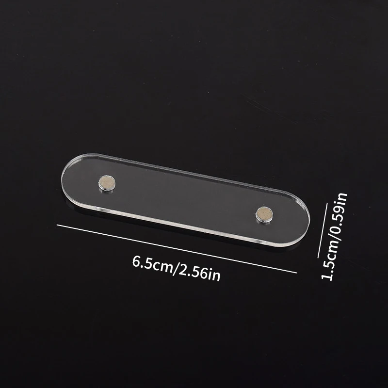 10 pz/set espositore per punte per unghie finte con magnete pratica trasparente supporto per smalto Gel acrilico striscia Manicure che mostra strumenti