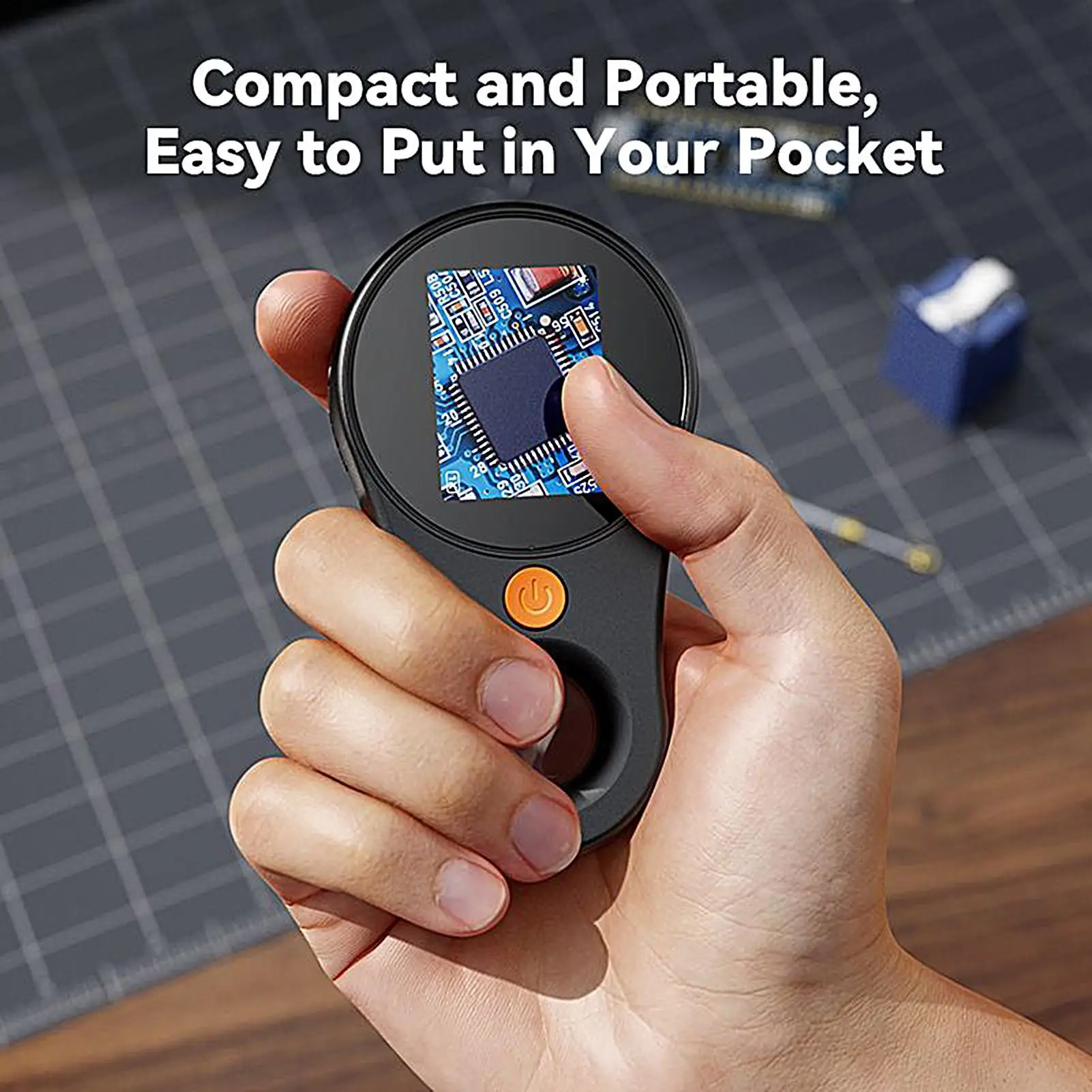 

Portable Digital Microscope Magnifying Glass For Kids 500X Magnification Pocket Handheld Microscope For Circuit Boards Watch