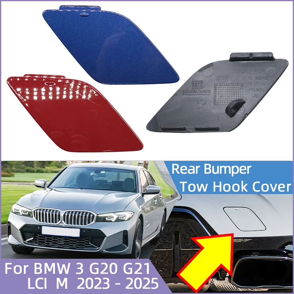 

Rear Bumper Tow Hook Eye Cover Cap For BMW 3 G20 G21 LCI M Pack 2023-2025 # 51125A697D5 Car Accessories Towing Hauling Shell Lid