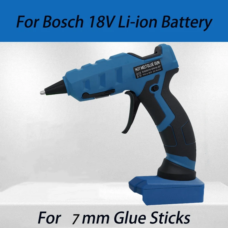 

Беспроводной Клеевой пистолет для Bosch, литий-ионный аккумулятор 18 в, Быстрое нагревание, клеевые карандаши 20/30 шт. для декоративно-прикладного искусства, ремонта «сделай сам»