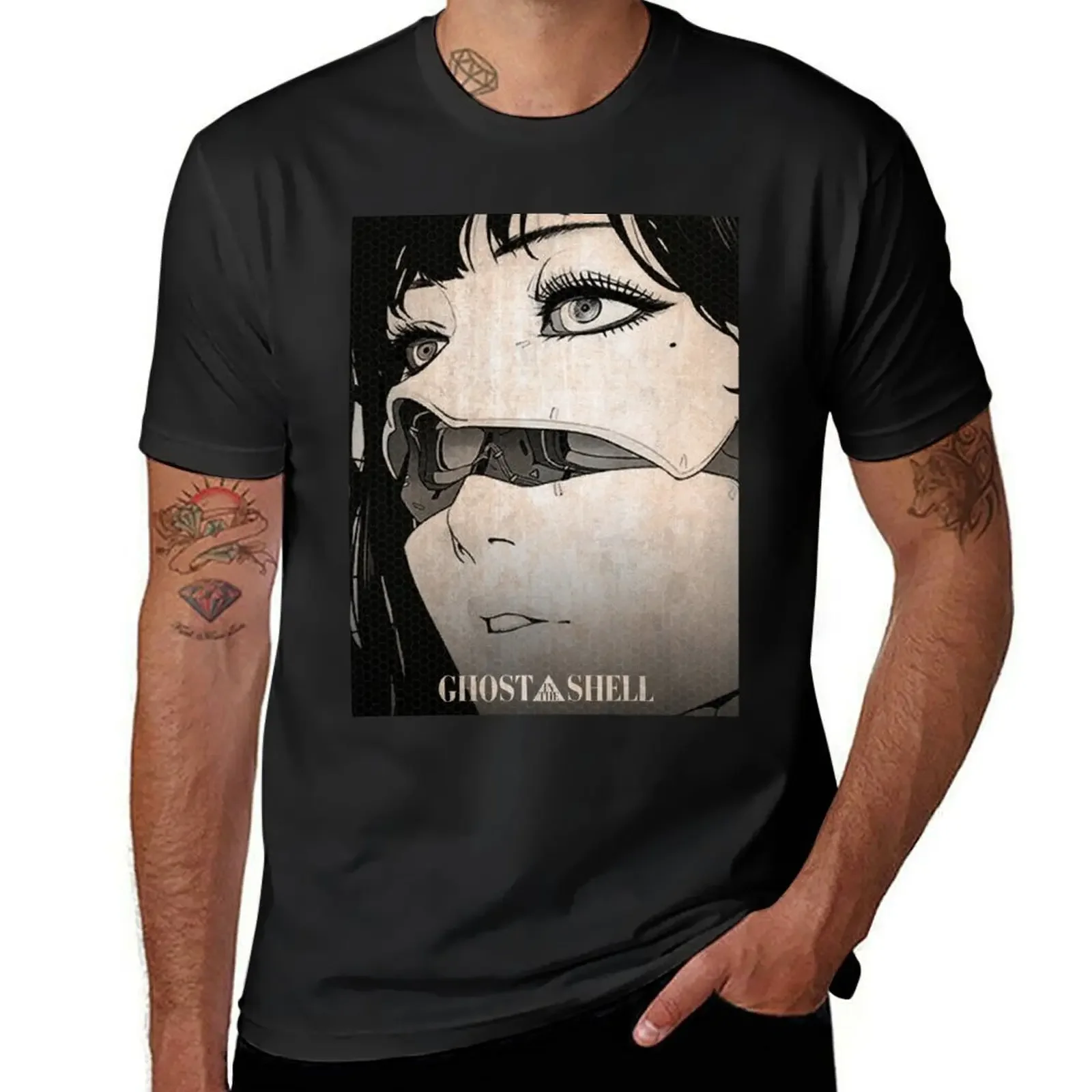 Ghost in the Shell T-Shirt graphic shirts customizeds black t-shirts for men