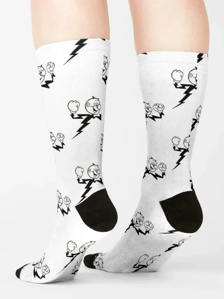 Reddy Kilowatt, your electrical servant Socks loose cycling bright garter Children's Woman Socks Men's
