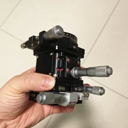 Four dimensional fine-tuning platform X Y Z R fine-tuning displacement platform tabletop 60X60mm