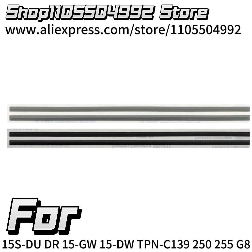 NEW For 2PCS On Bottom Case 15S-DU DR 15-GW 15-DW TPN-C139 250 255 G8 Silver/Black Rubber Feet Pad Accessories Repair