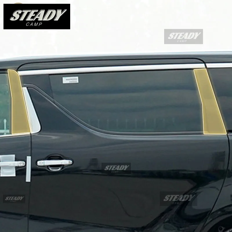 

Pre cutting Car Exterior Body BC Window pillar PPF paint protection film TPU scratch refit For Toyota Alohard 2023-2024