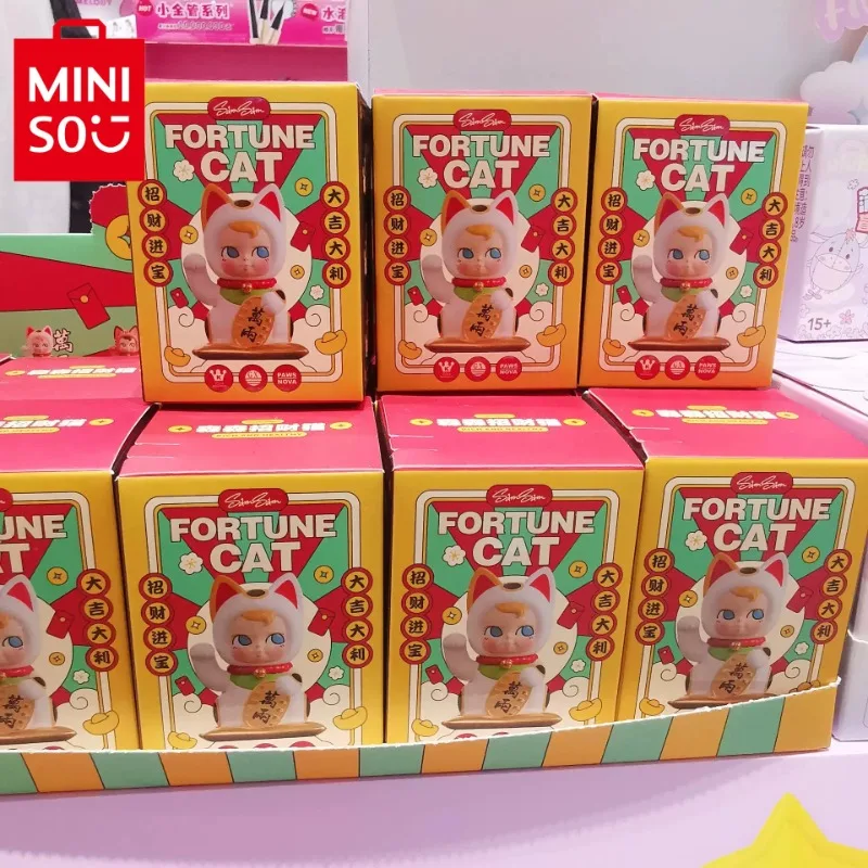 

Настоящий миниiso Samsam Fortune Fortune Cat, глухая коробка, украшение, креативная ручная модель, модное мультяшное милое украшение для рабочего стола, игрушка в подарок