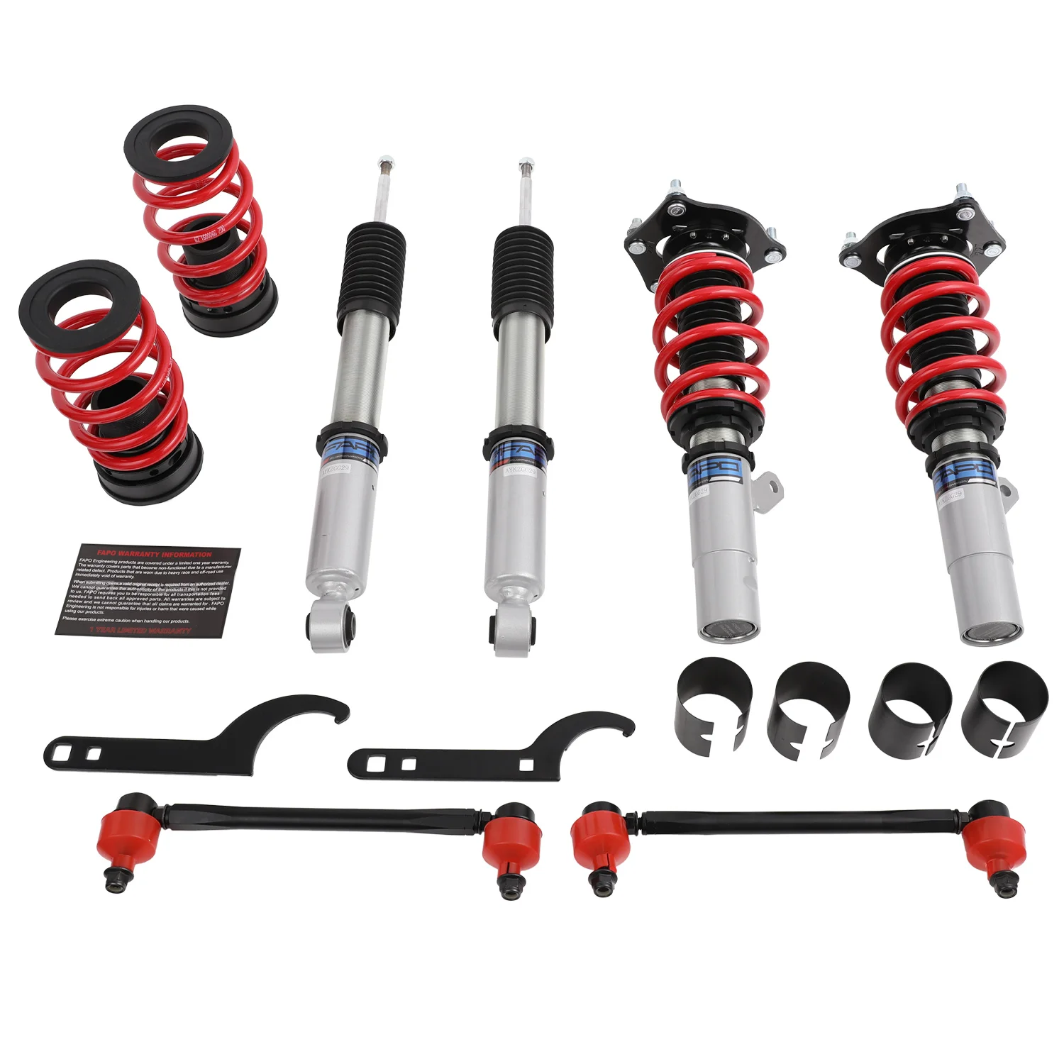 

FAPO PS022740 for Honda Civic 10th Gen 52mm FC 2016-2021 High Quality Car Accessories Coilover Suspension Kit Shock Absorbers