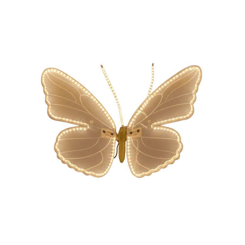 40/60cm LED Butterfly Light Static Waterproof LED Fluttering Butterfly LED Simulated Butterfly Decor Christmas/Wedding Decor