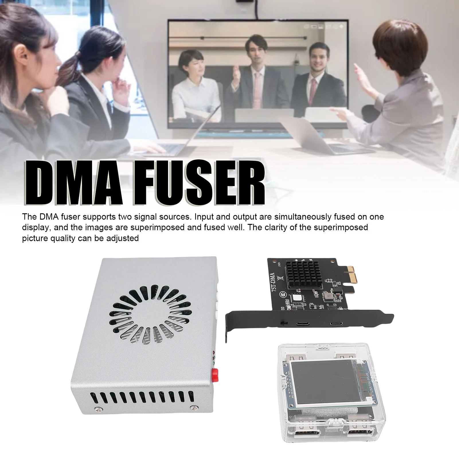

Комплект DMA Fuser Complete Kit 3840x2160 60 Гц: контроллер клавиатуры, HD мультимедийный интерфейс, синтезатор-оверлейер, хаб с прямым доступом к памяти
