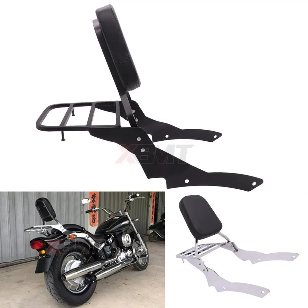 Motorcycle Backrest Sissy Bar with Luggage Rack For Yamaha V-Star XVS400 XVS650 XVS 400 650 Custom 1996-2017 2016 2015 2014 2013