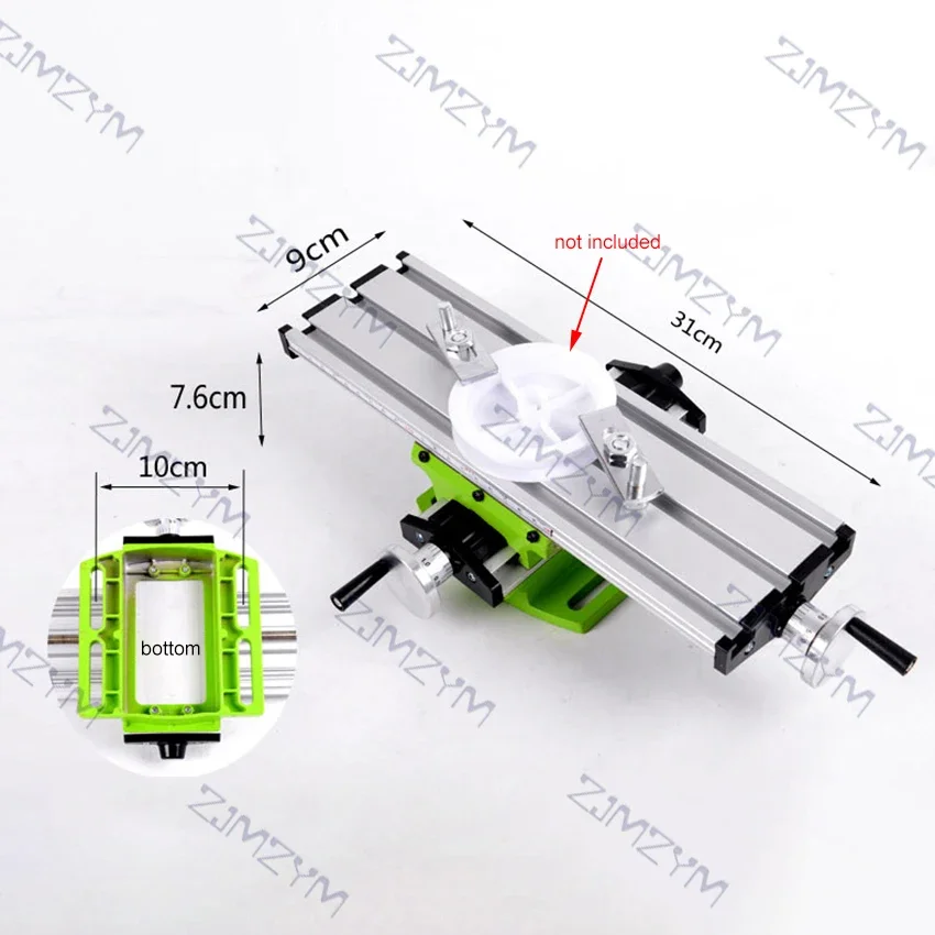 Mini Compound Table Multifunction Adjustable Working Cross Slide Table Worktable Bench Drill Vise Drill Milling Machine Stent