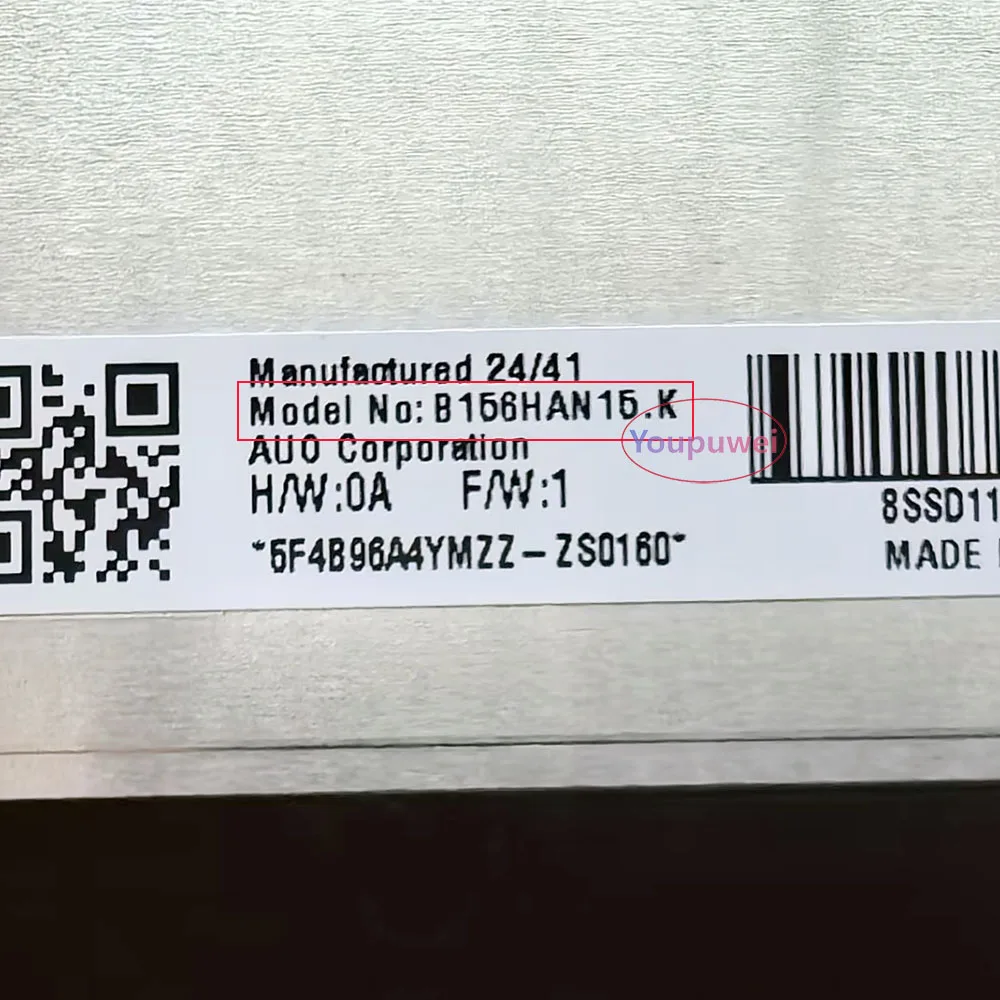 B156HAN15.K 144Hz 72% NTSC IPS eDP 40-pins FHD 15.6-inch Laptop LCD Screen replacement display matrix