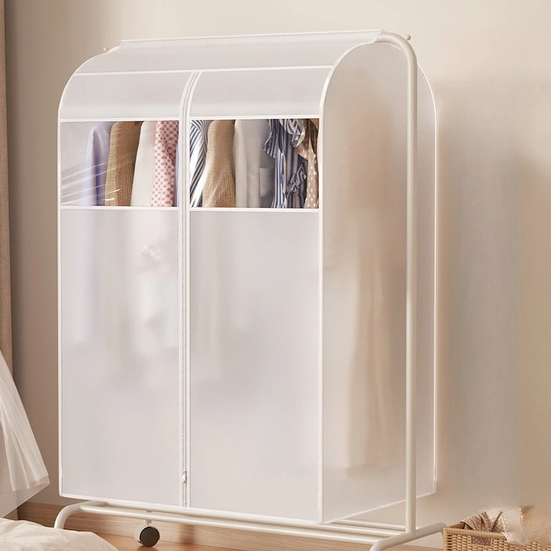 Household Three-dimensional Clothing Cover Dust Cover Clothes Hanger Clothing Dust Bag Wardrobe Bedroom Supplies Large Capacity