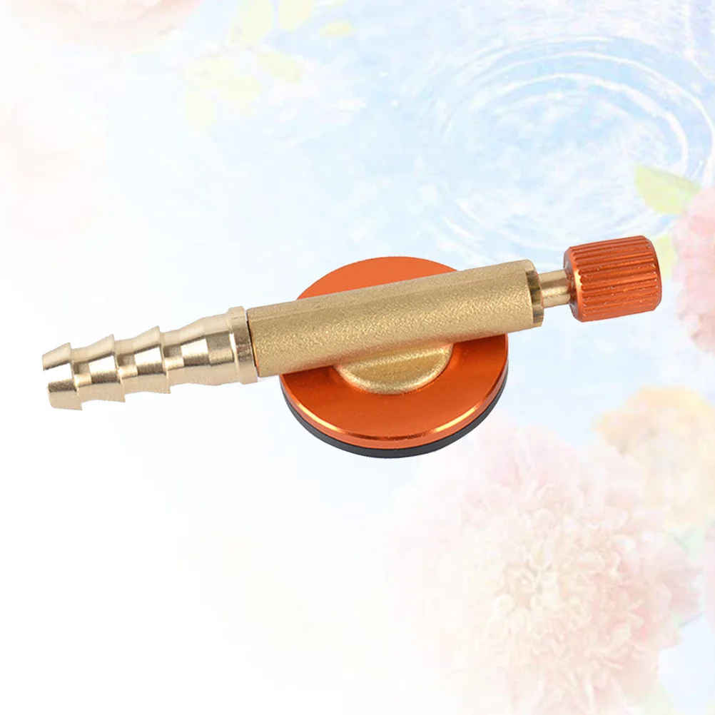 موقد صمام التحكم في الغاز آمن أحمر اسطوانة مسطحة التحكم في الغاز آمن للتخييم التنزه في الهواء الطلق موصل الطبخ محول