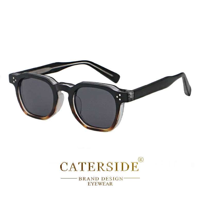 CATERSIDE Neue Retro-Punk-Sonnenbrille für Herren, quadratisch, personalisiertes Design, Brille für Damen, modische Partybrille, Festival-Geschenk, 2 Stück – Detail 16