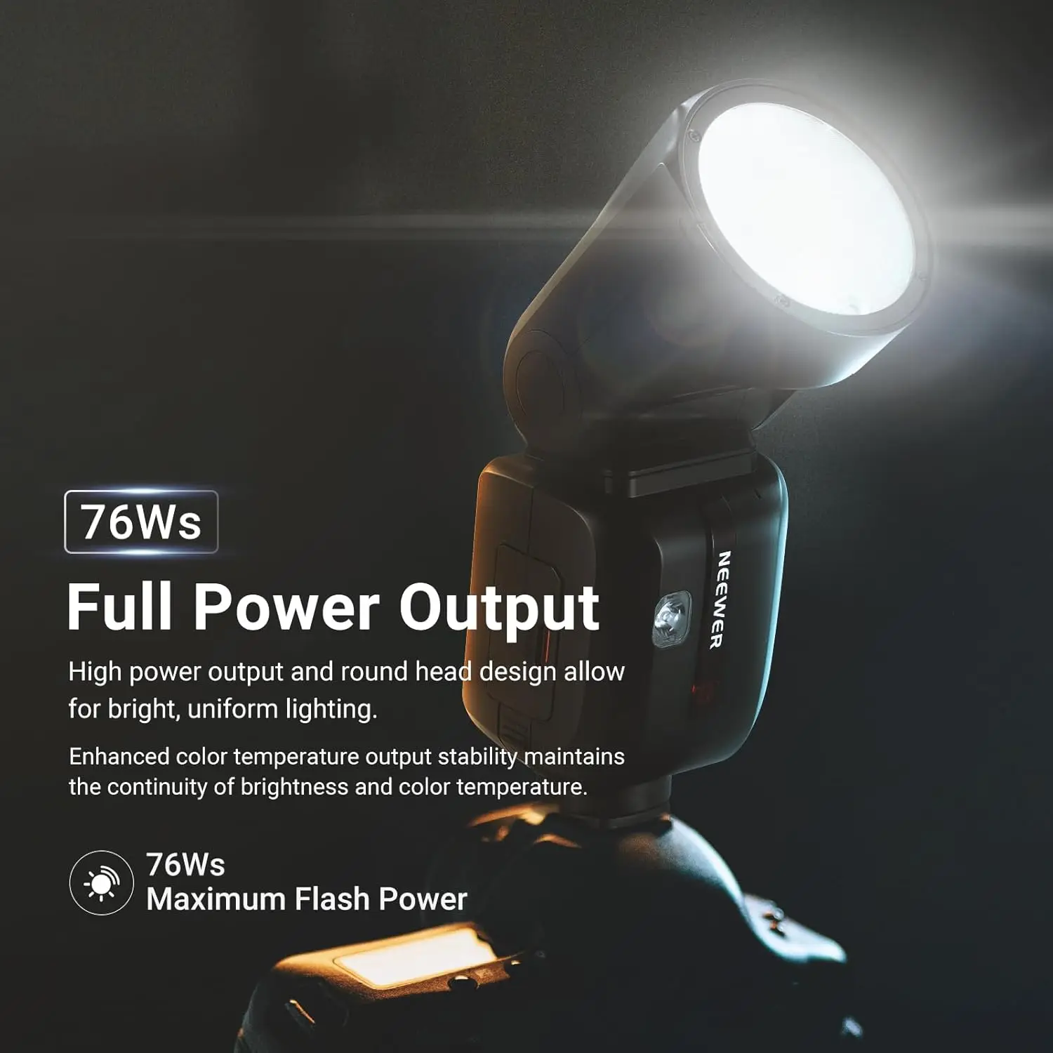 NEEWER Z2 PRO 2.4G TTL 라운드 헤드 플래시 스피드라이트 무선, 니콘/소니/캐논 카메라용 Godox TTL/M TCM 스위치와 호환 가능