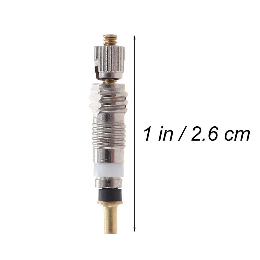 

8pcs French Valve Core Copper Nickel Plated Tire Stem Replacement Lightweight Durable for Mountain Bike Accessories Tyre Core