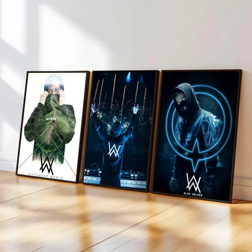 A-Alan DJ W-Walker Poster, Musikalbum-Cover für Zimmer, Leinwandgemälde, Kunstdruck, Heimwanddekoration, Bild, Geschenk