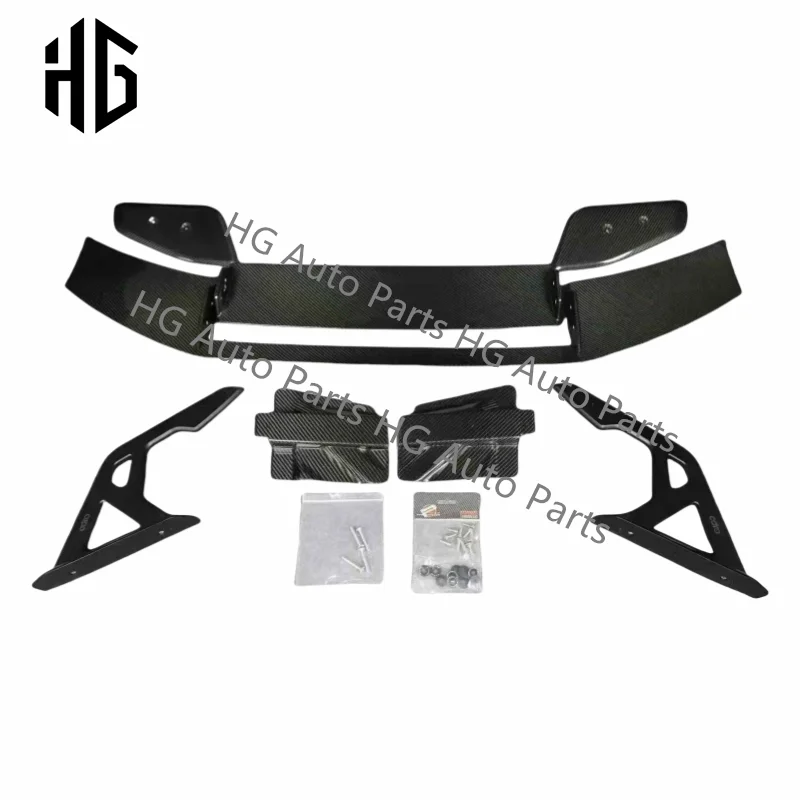 عالية الجودة M3 M4 AR نمط ألياف الكربون قطع غيار السيارات الخلفية سبويلر الجناح لسيارات Bmw M3 M4 G80 G82 جذع الأغطية سبويلر اكسسوارات السيارات