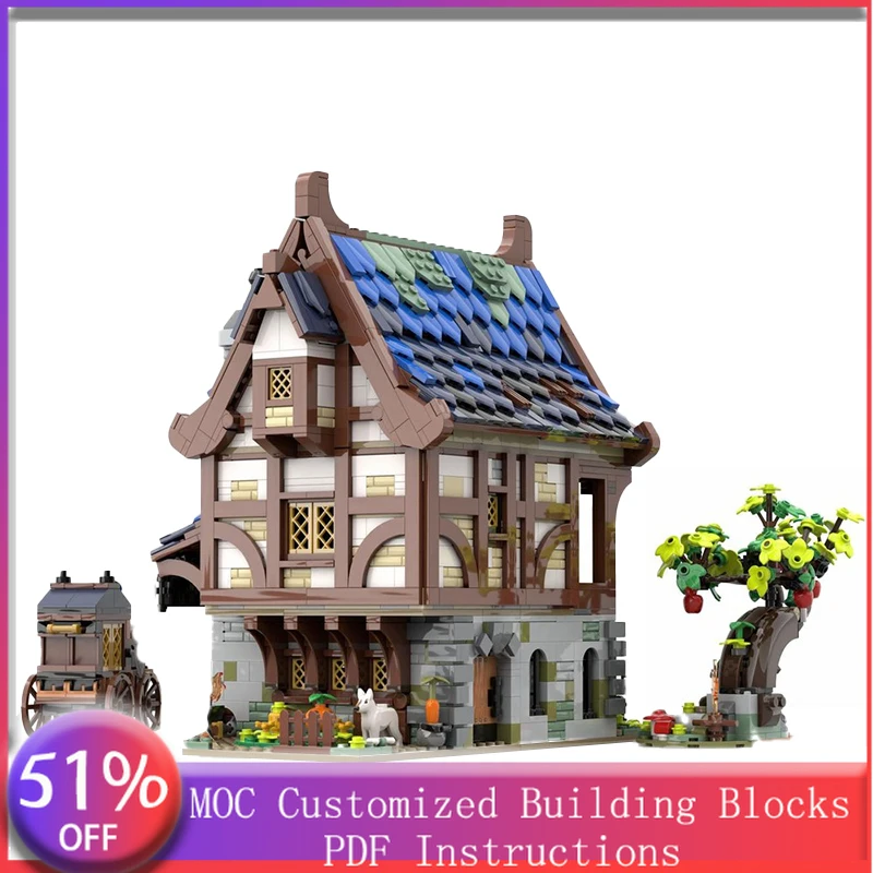 2215 PCS Modulaire Bouw Huizen van de Black Falcons MOC Aanpasbare Modulaire Bouwsteen Populair Model DIY Speelgoed Kerstcadeau