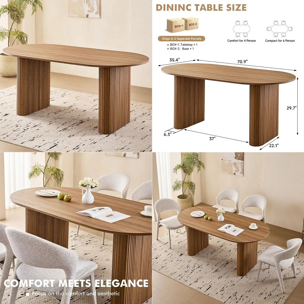

White 48 Round BiFolding Commercial Table, 4 Feet Portable Plastic Dining Card Table for Kitchen or Outdoor Party Wedding Event