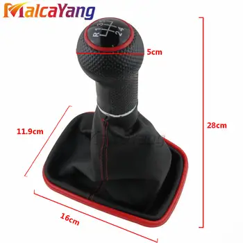 Řadicí páka řadicí páky 5/6 rychlostí 12 mm, manžeta řadicí páky pro Volkswagen VW Golf 4 IV MK4 GTI R32 Bora Jetta 1999-2004 10 nejlepší prodej Řadicí páka pro VW Golf MK4 - №8