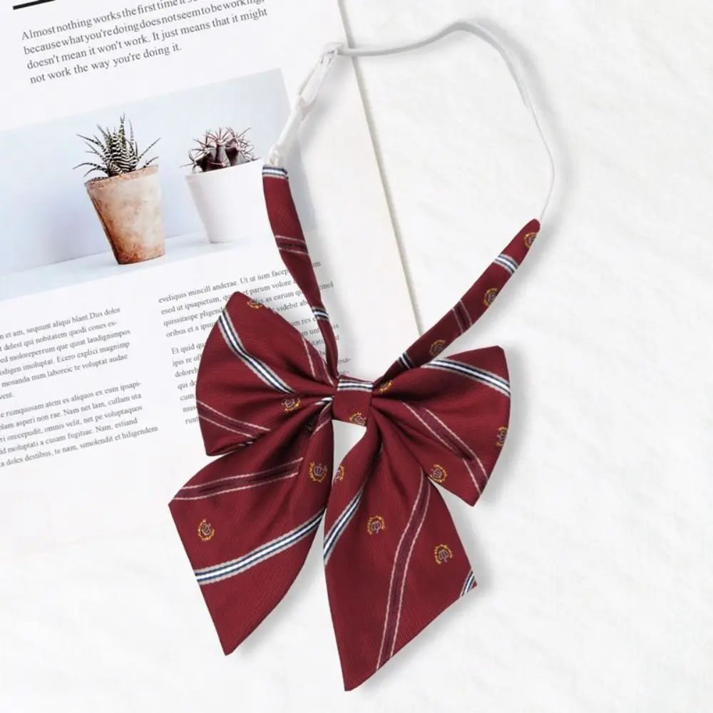 패션 일본식 JK 스타일 나비 넥타이 수제 줄무늬 넥타이 조절 가능한 다채로운 나비 넥타이 목 장식