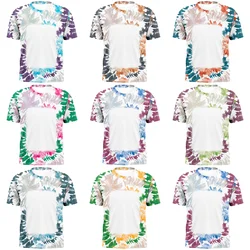 Sublimation Blank For Printed T-Shirt Unisex White T-shirt Heat Transfer Fashion Men's Tops Crewneck Short Sleeve