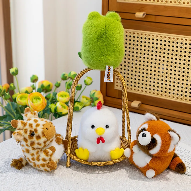 15cm 座り姿のかわいいデスクアニマルシリーズ 会社デコ フロッグ コアラ モンキー ぬいぐるみ ふっくら繊細なギフト