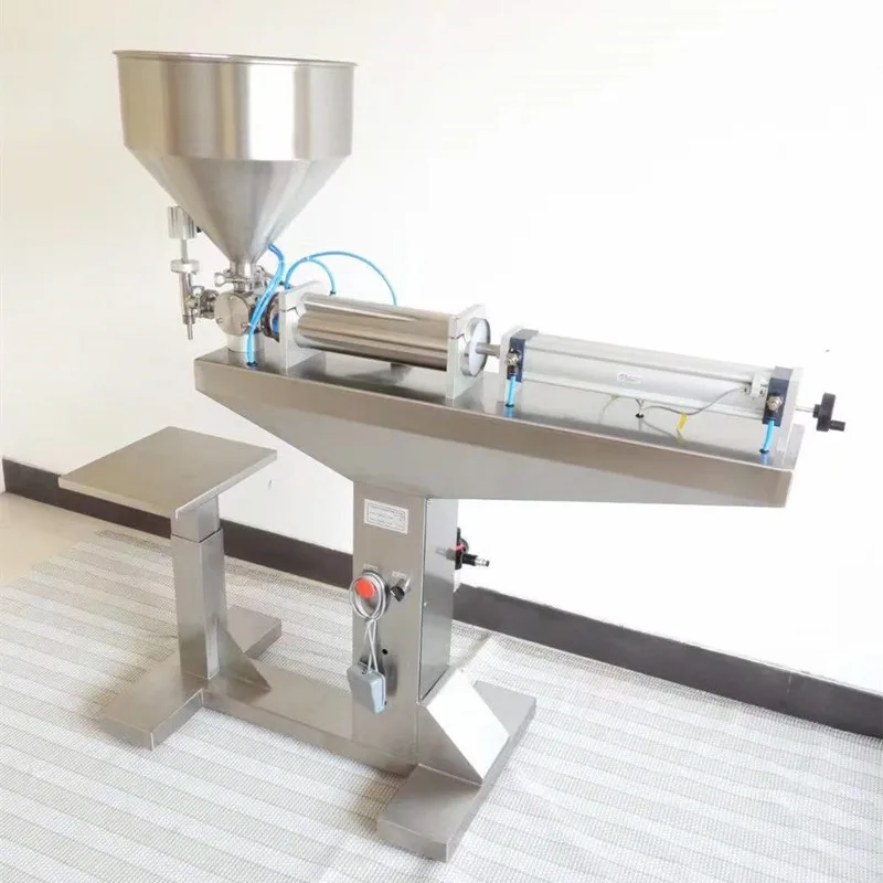 5-5000ml Semi-Automatic Small Water Bottle Liquid Filling Machine For Beverage Commodity Oil Cream Pneumatic-Driven