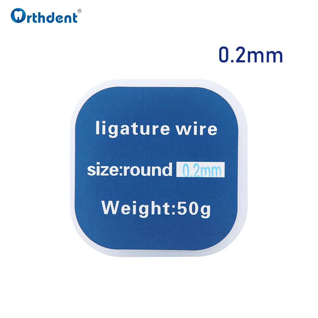 50g/Roll Orthodontic Ligature Wire Dental Correction Round Stainless Wire Teeth Braces Dentistry Accessories 0.2/0.25/0.3 mm