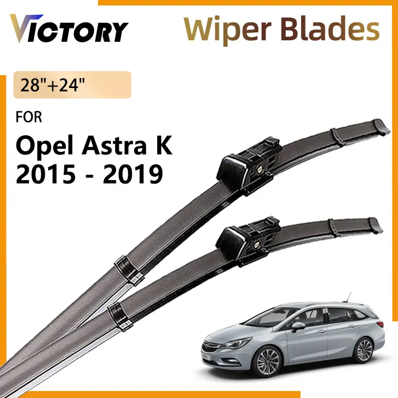 

For Opel Astra K 2015 2016 2017 2018 2019 Hatchback Accessories Natural Rubber Car Front Wiper Blades Windshield Window Brushes